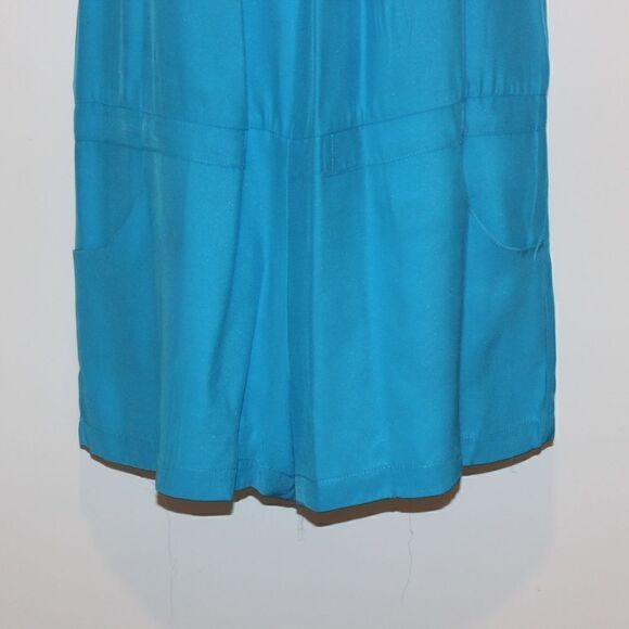 Amanda Uprichard Silk Blue Jumpsuit Romper Women Size S Small - Picture 6 of 12